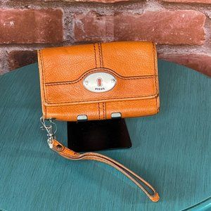 Fossil Leather Wristlet